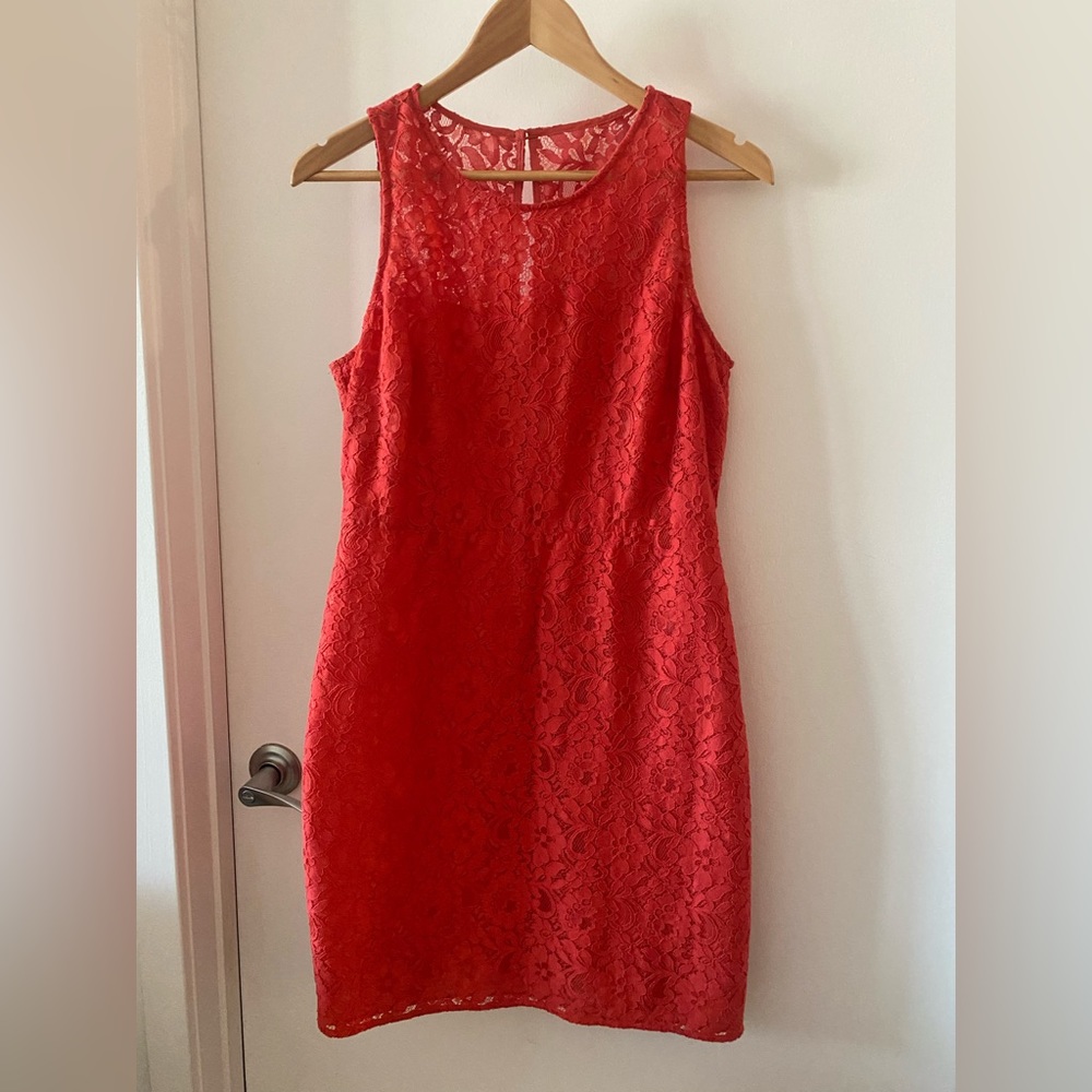 2/$20 - EUC - JCrew lace covered dress